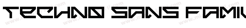 techno sans family字体转换